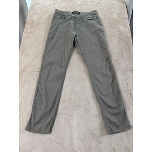 DU/ER T2X Slim Fit Pants Mens size 33x30 Olive Green Performance Stretch EUC